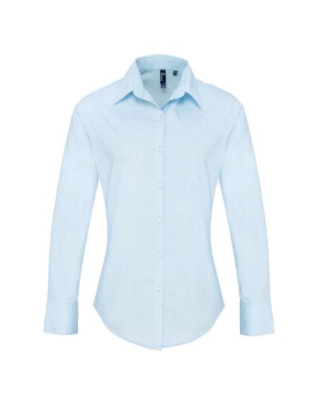 PRE-PR307-Chemise à manches longues en popeline Supreme Femme 2